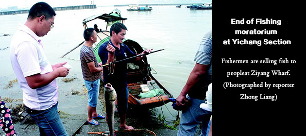 End of Fishing moratorium at Yichang Section